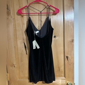 Charcoal Velvet Dress